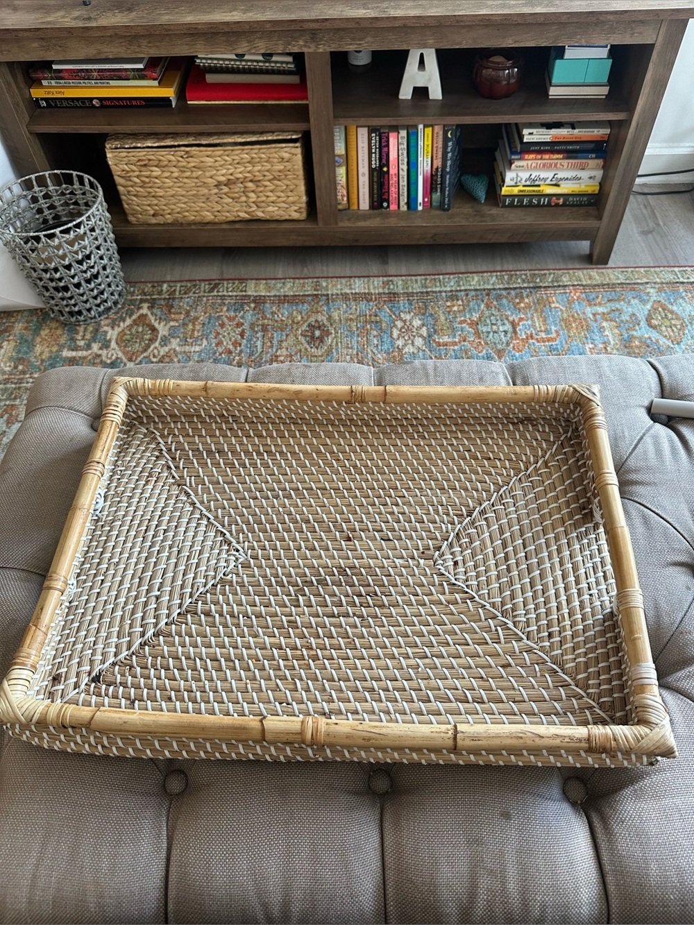 Bamboo Hand Woven Rattan Rectangular Tray
